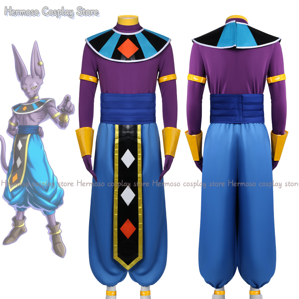 Party Games For Christmas - Beerus Birusu Cosplay-Kostüm, Weihnachtsfeier, Halloween-Uniform, Outfit,