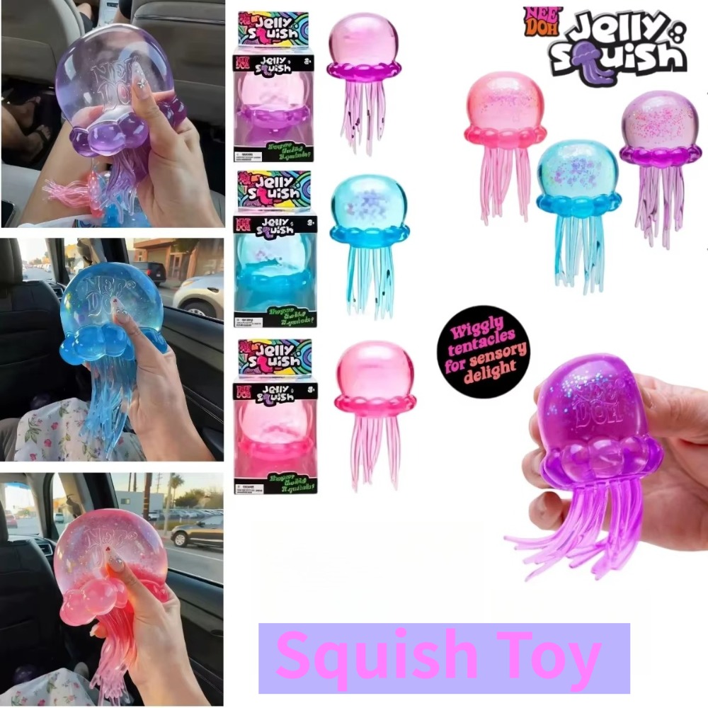 Party Games For Adults And Kids - Schylling Nee Doh Quallen- & Würfel-Squish-Spielzeug,