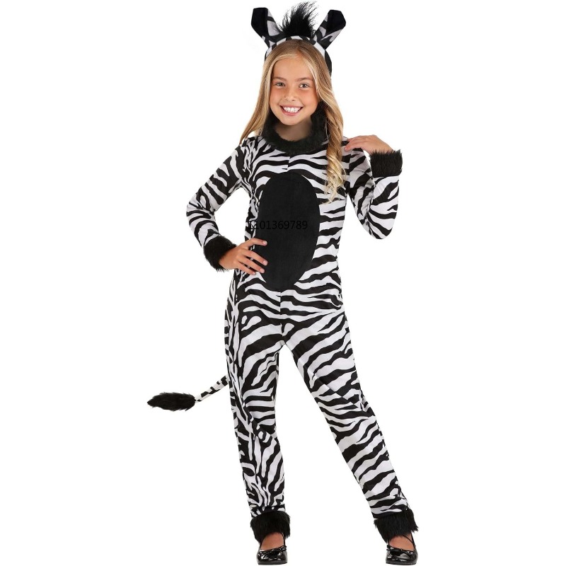 Mädchen Zebra-Kostüm mit Stirn – Zoo Party Games Bewertung und Preis
